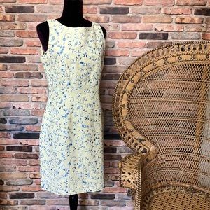 Jessica Howard Blue/Yellow Embroidered Dress
